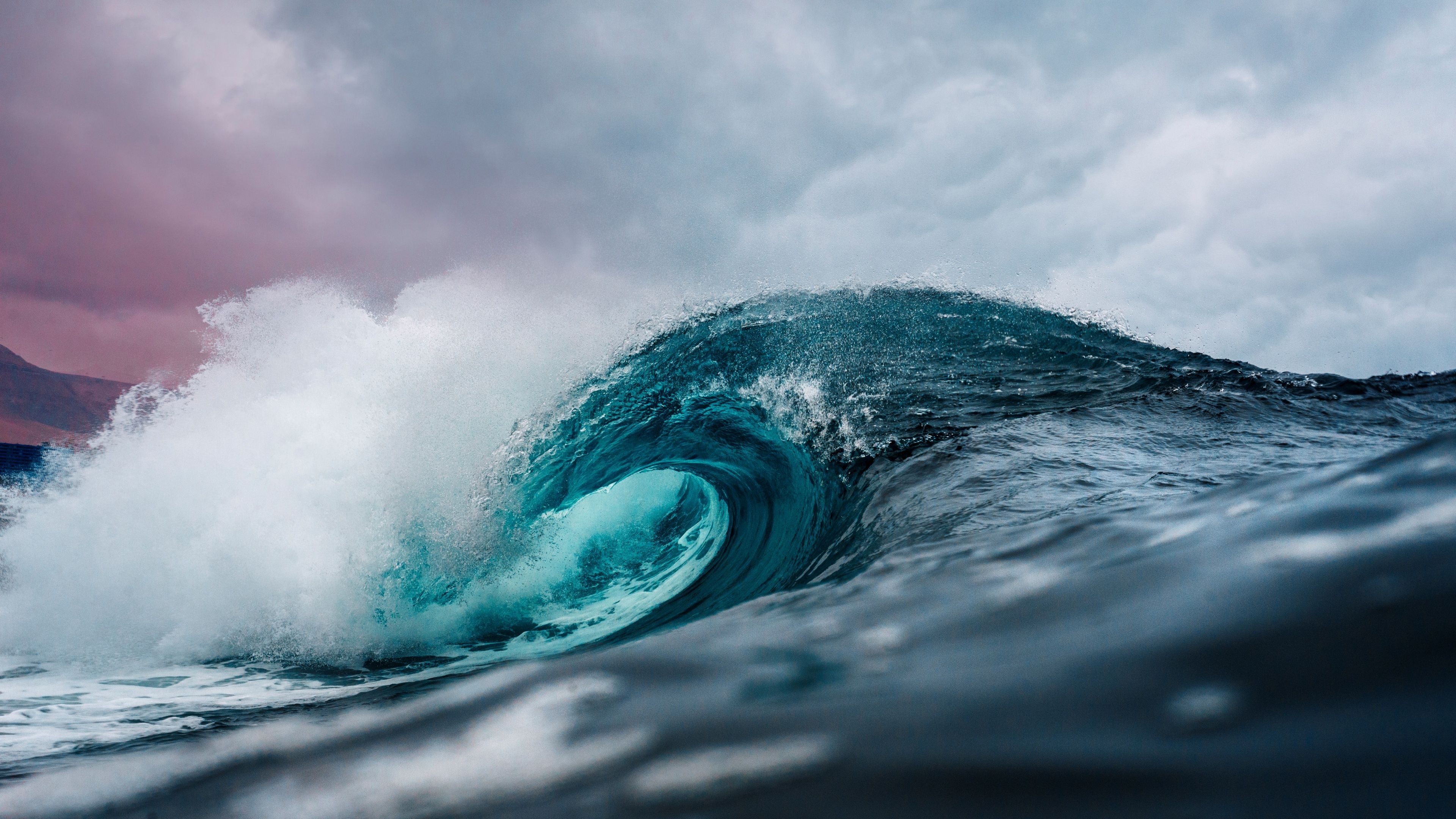 3840x2160 Ocean Wallpaper 4K, Waves, Water, High tides, 5K