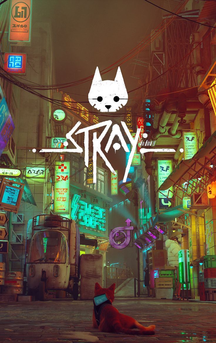 735x1169 Video Game Stray Phone Wallpaper. Stray game wallpaper aesthetic, Stray game poster, Gaming wallpaper