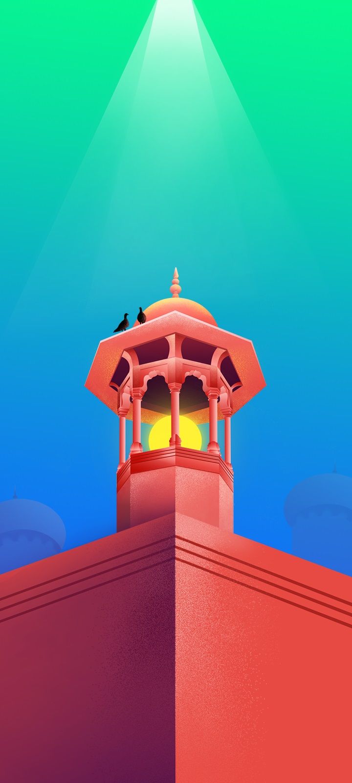 720x1600 Tecno Spark Go With Light House Style Wallpaper