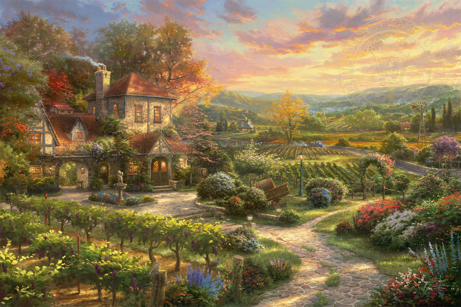 1500x1000 Wine Country Living. Thomas Kinkade Carmel & Monterey