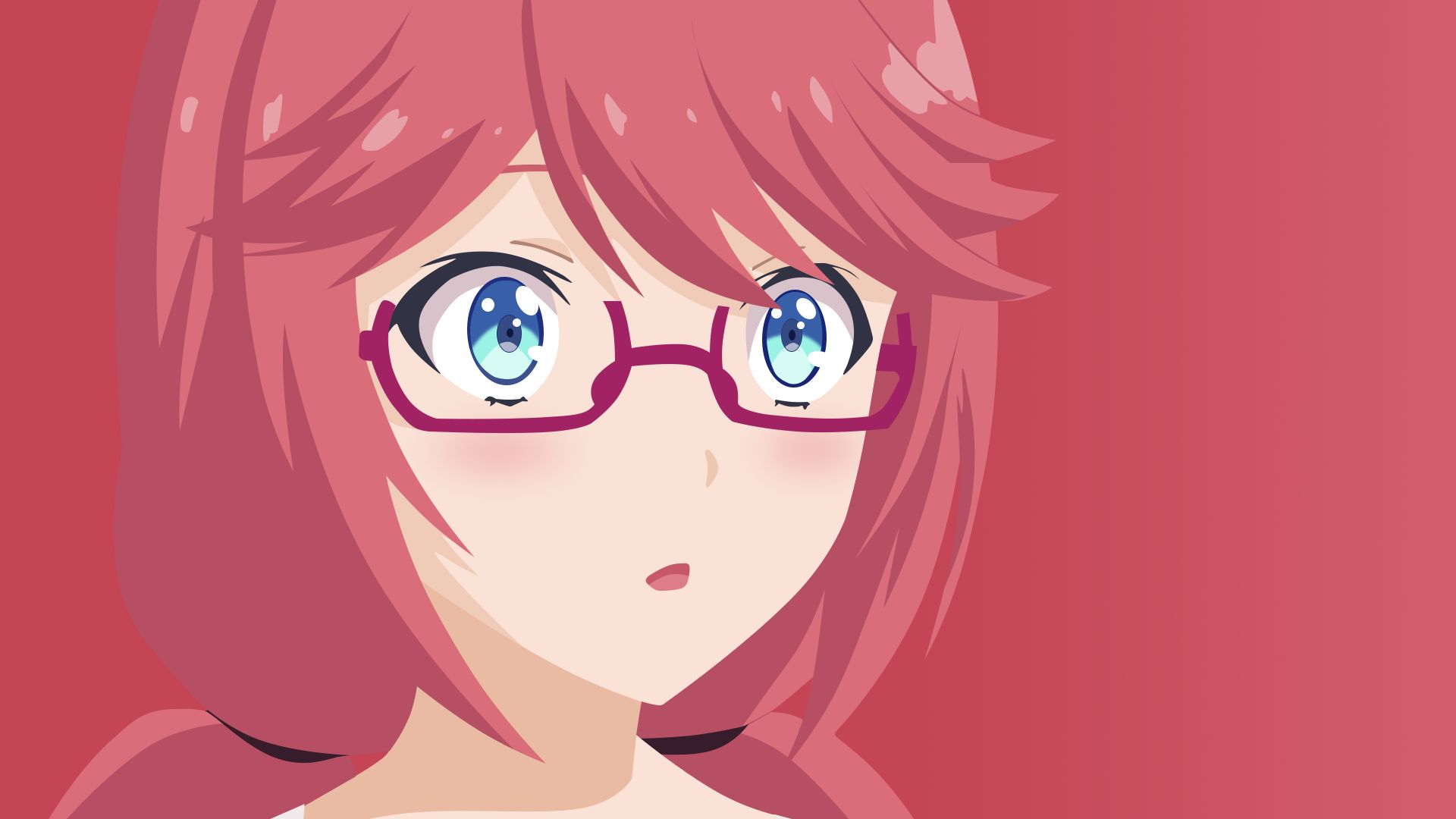 1920x1080 Phone wallpaper: Airi Sakura, Classroom Of The Elite, Anime, Glasses, Pink Hair 942105