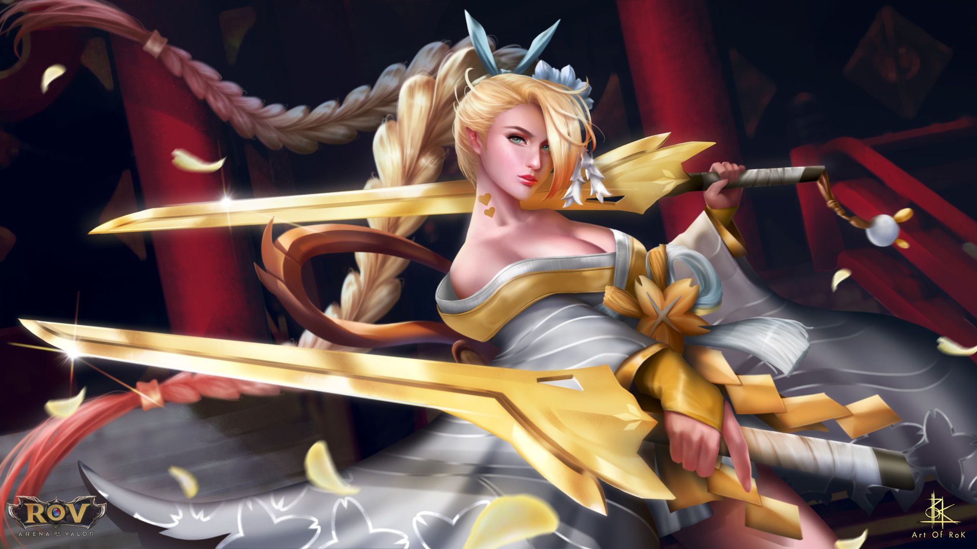 1920x1080 R O K New Skin: Sakura Fubuki Gold Edition by ART OF ROK