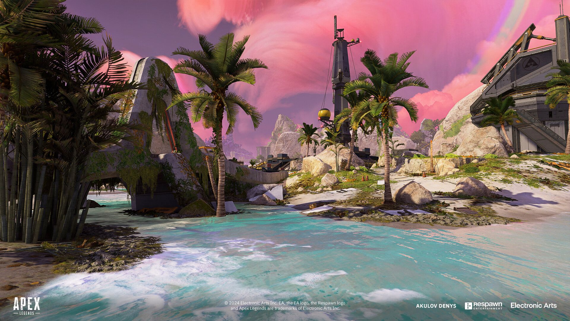 1920x1080 Apex Legends S19. Barometer Beach Side. Storm Point Map Update