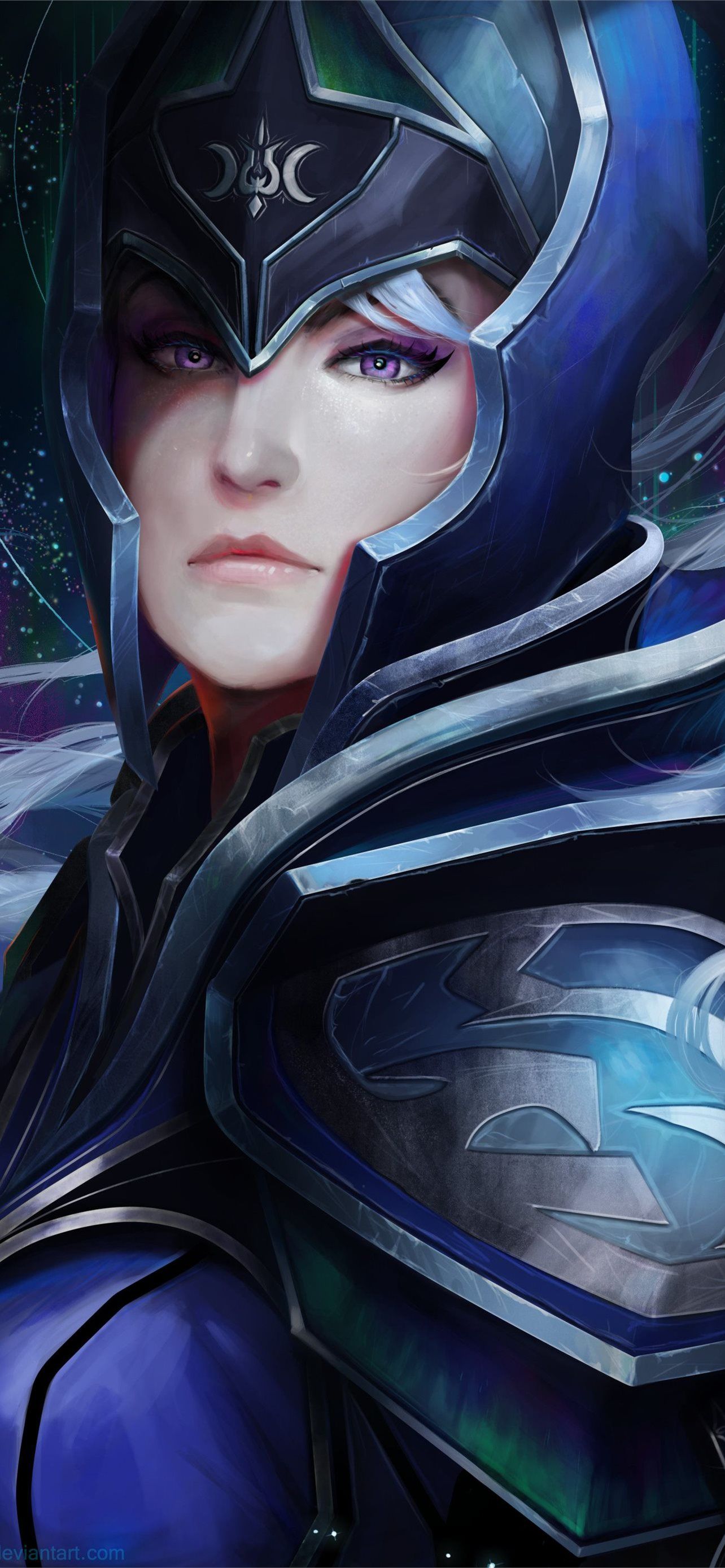 1284x2778 Luna Dota 2 on Dog iPhone Wallpaper Free Download