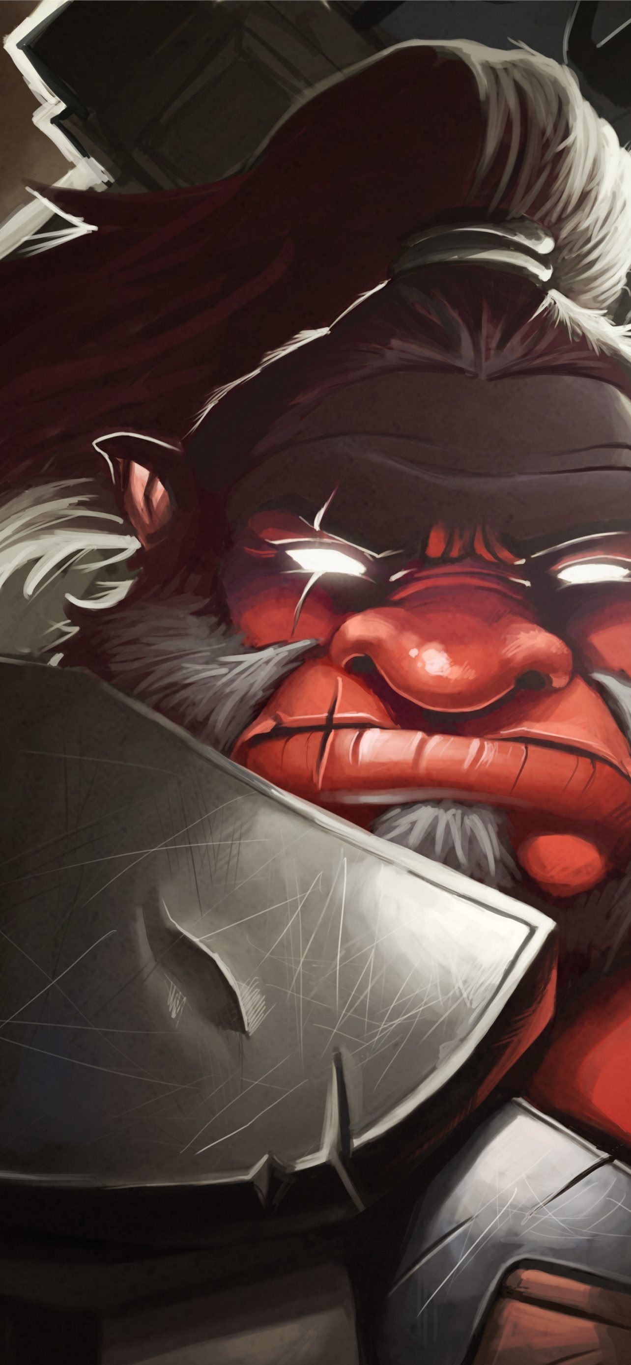 1284x2778 Dota 2 game characters Axe armour hero monster fan. iPhone Wallpaper Free Download