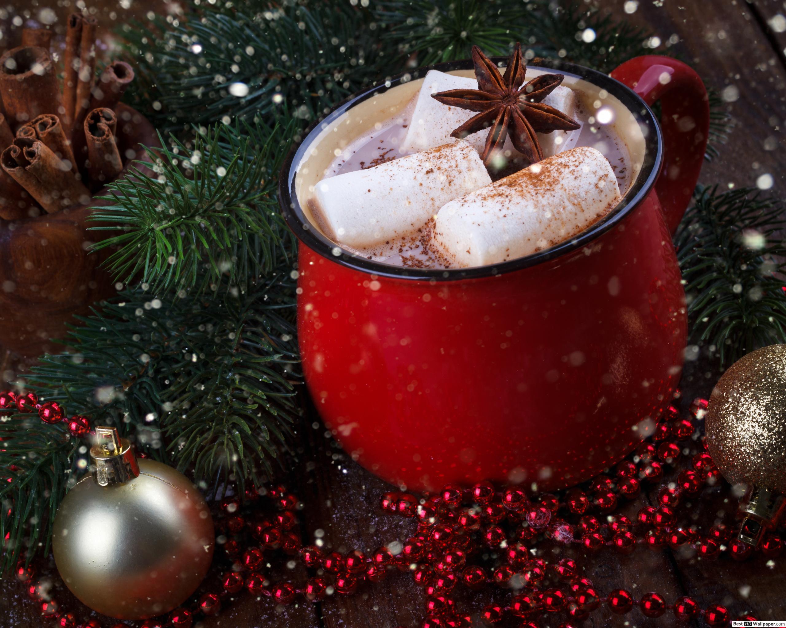 2560x2048 Hot Chocolate Marshmallow Christmas