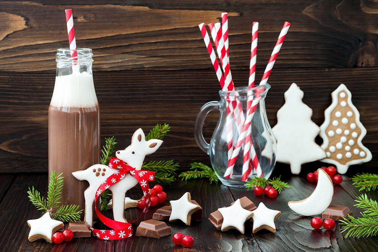 1280x853 Desktop Wallpaper Deer Christmas Star decoration Chocolate cocoa