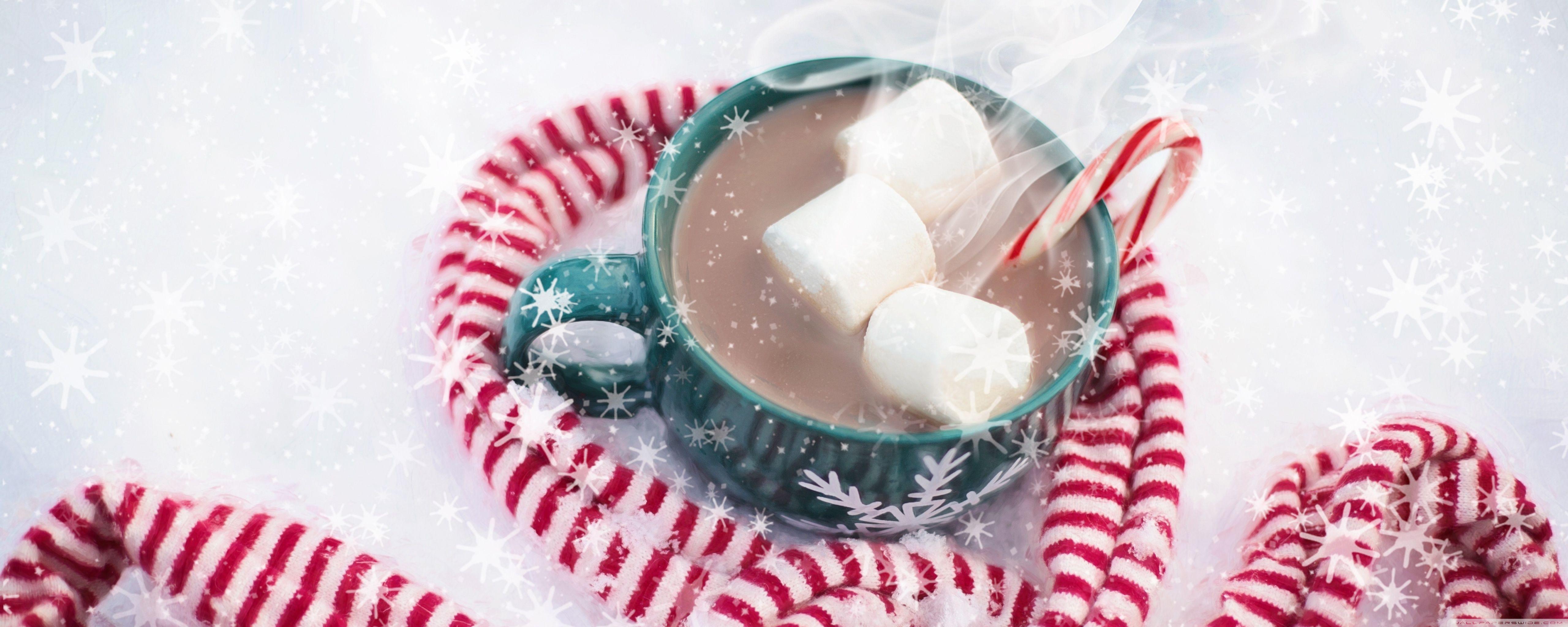 5120x2048 Christmas Hot Chocolate With Marshmallows Ultra HD Desktop Background Wallpaper for 4K UHD TV : Widescreen & UltraWide Desktop & Laptop : Multi Display, Dual Monitor : Tablet