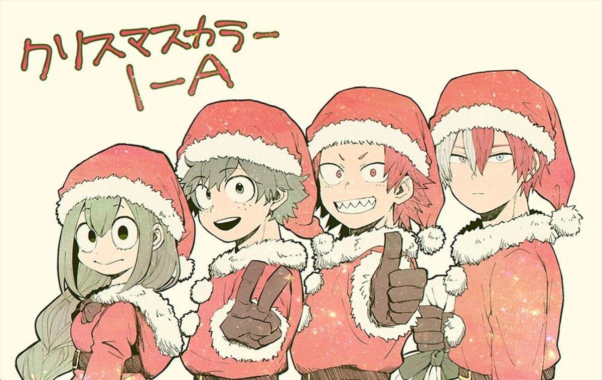 Bnha Christmas aesthetic anime cute deku mha snow todoroki winter  HD phone wallpaper  Peakpx