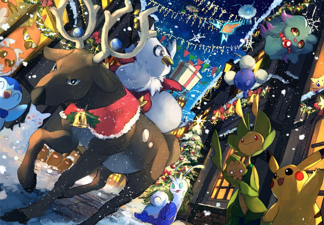 1280x888 Pokemon Christmas Wallpaper HD HD Wallpaper