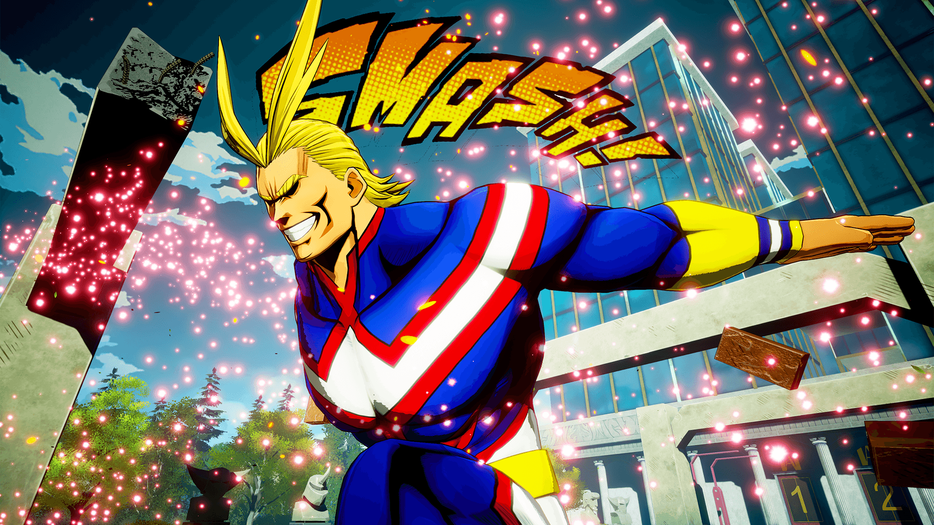 1920x1080 All Might brings justice to the My Hero Academia Game Project