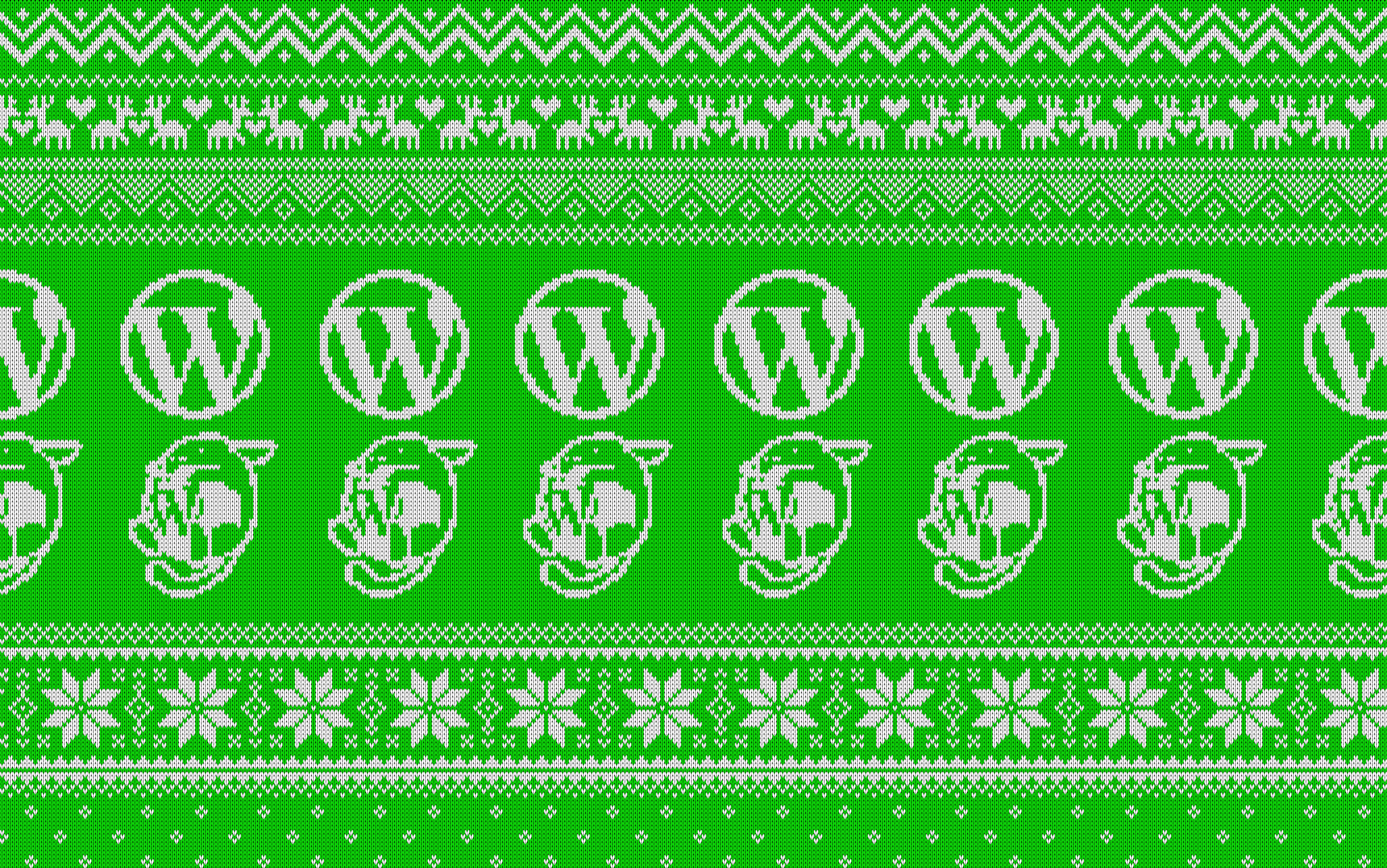 3674x2299 WordPress Ugly Christmas Sweater Wallpaper. @TwisterMc