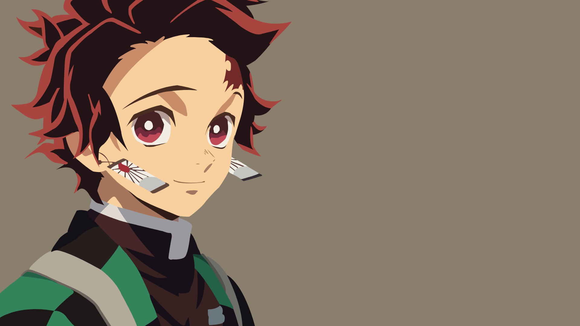 1920x1080 Tanjirou Kamado minimalist wallpaper