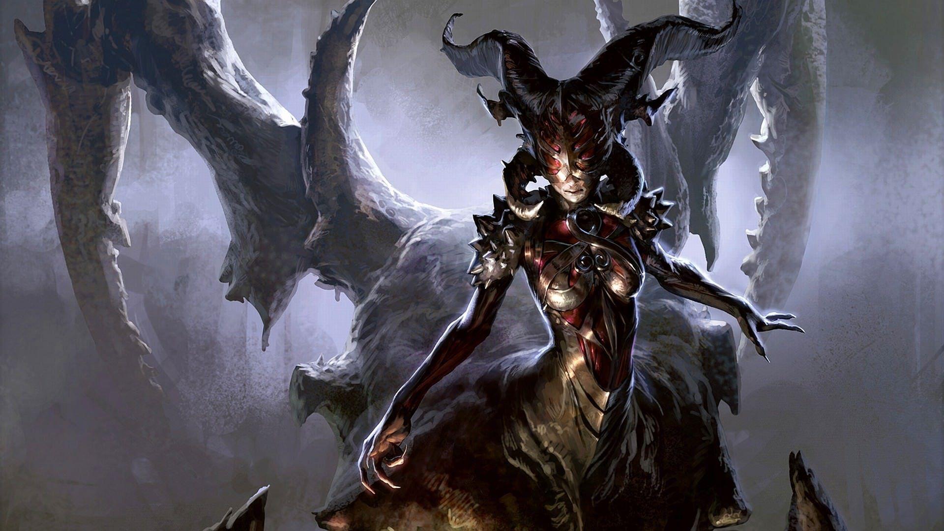 1920x1080 Female Demon Wallpaper