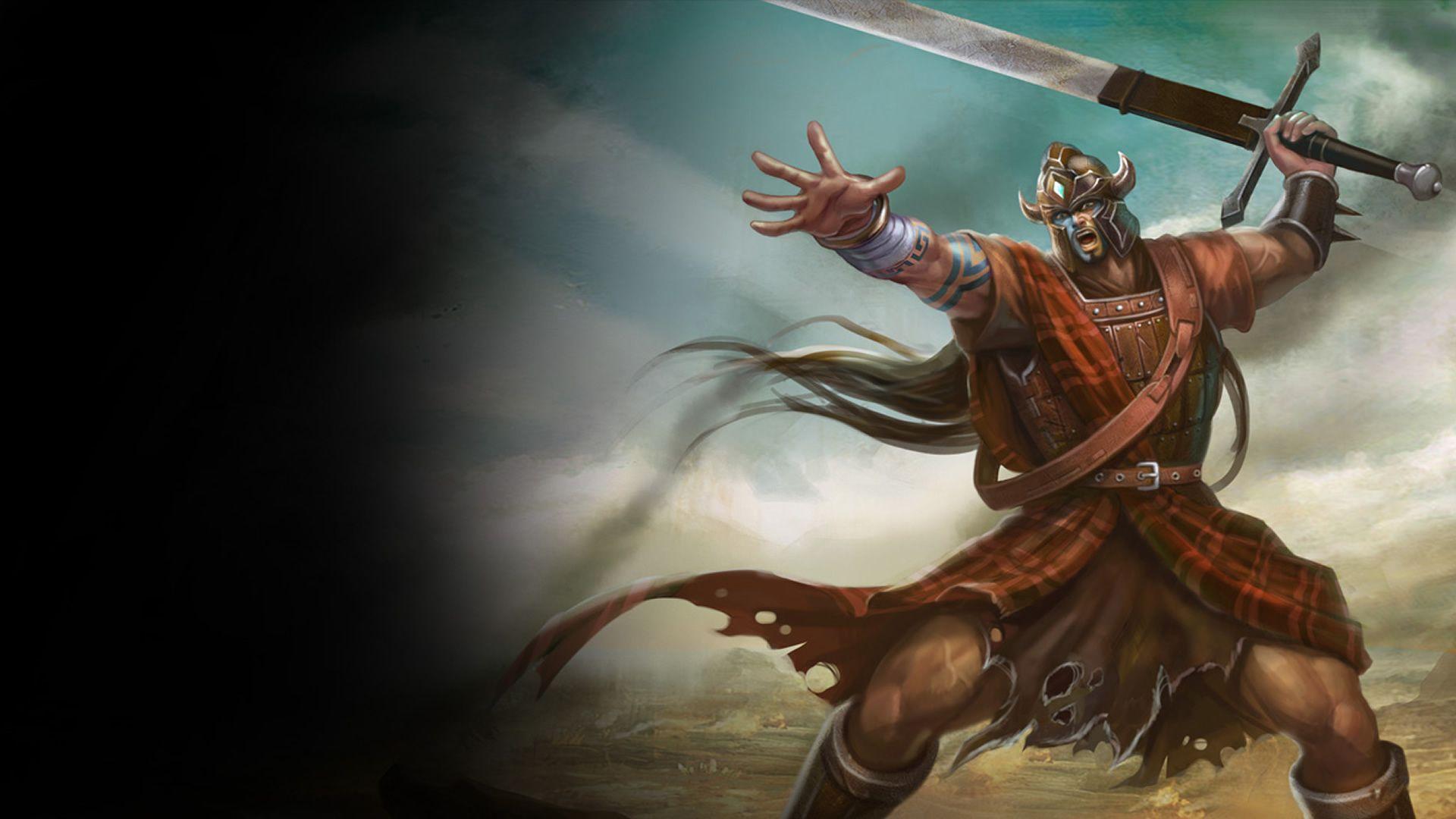 1920x1080 Highland Tryndamere Chinese Wallpaper