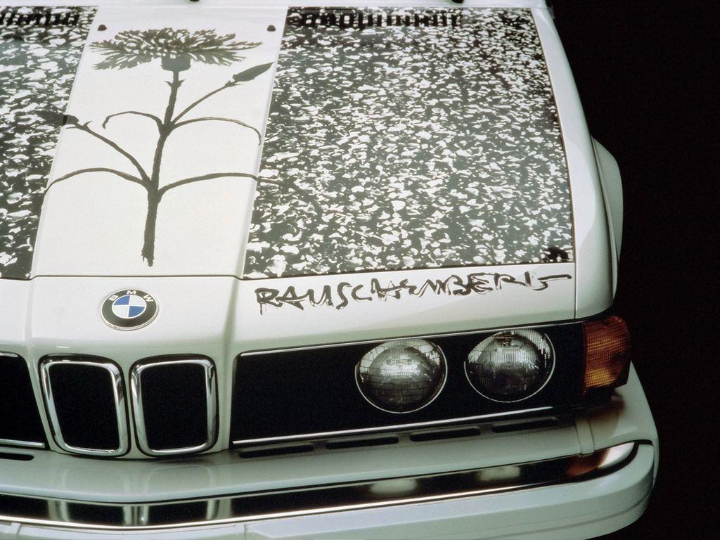 1024x768 BMW Art Car 06. Robert Rauschenberg. United States BMW 635 CSi