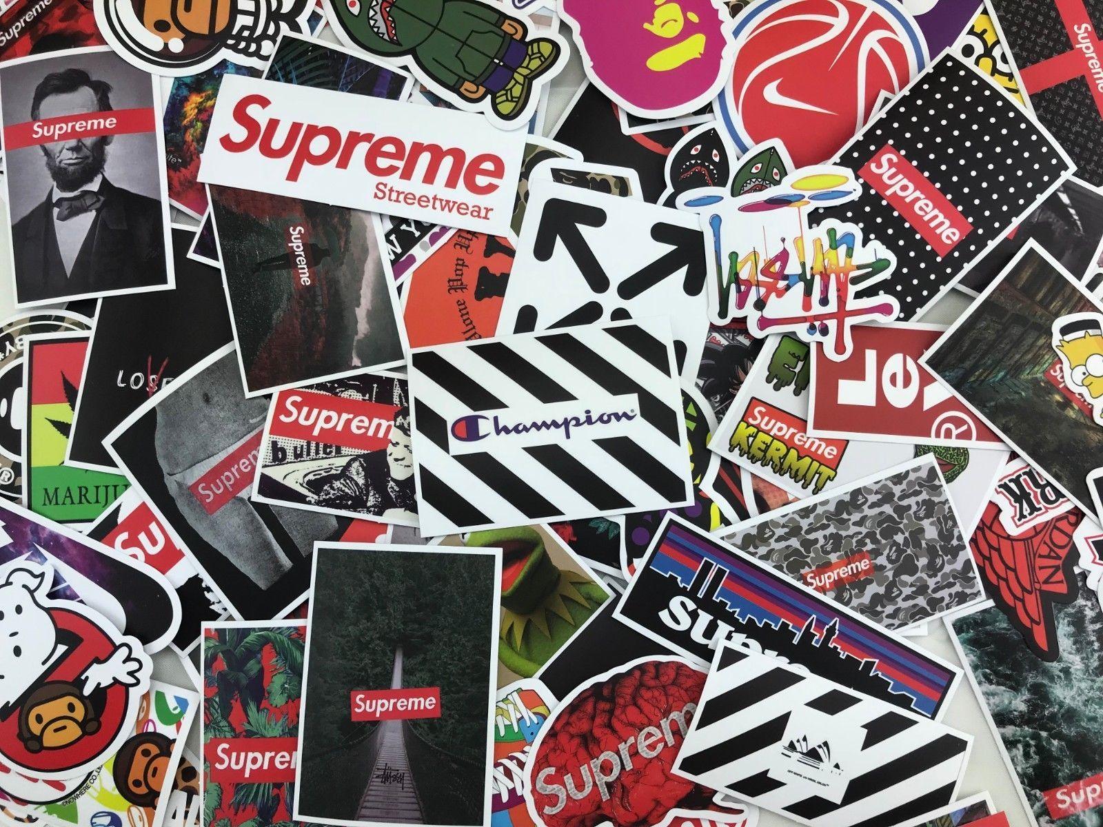 1600x1200 RANDOM Sticker pack Hypebeast, supreme, bape, off white, vlone streetwear. Art wallpaper iphone, Beast wallpaper, Sticker graffiti