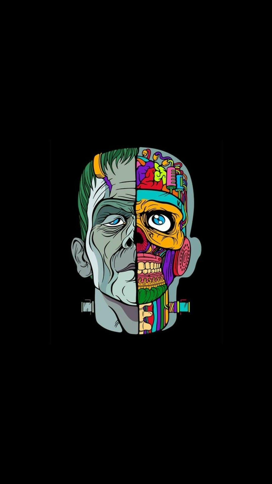 1080x1920 Wallpaper. Art wallpaper, Skull art, Cool wallpaper