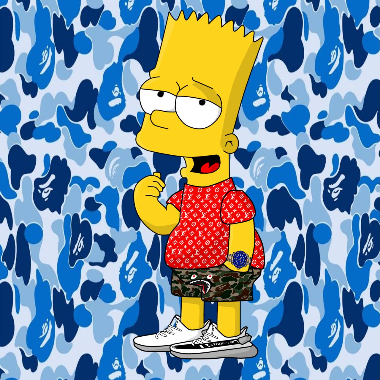1280x1280 Cartoon Hypebeast Wallpaper