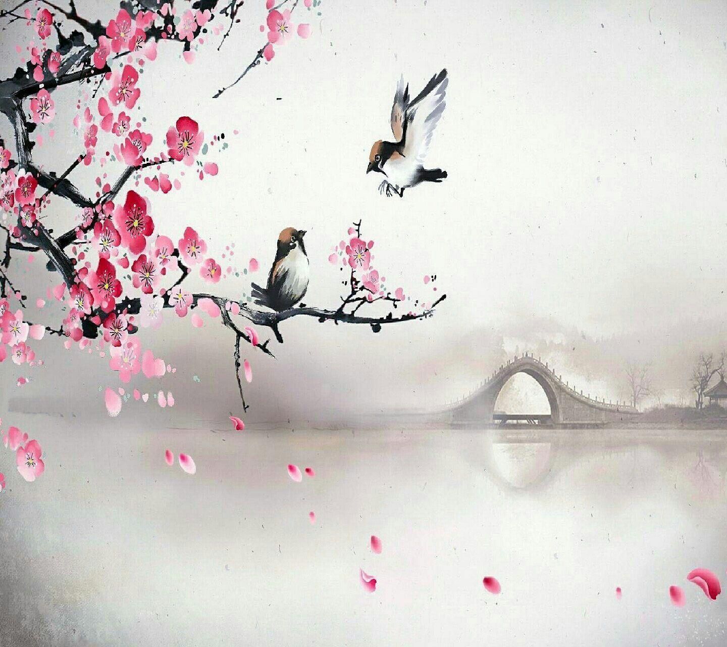 Sakura Art Wallpapers - Top Free Sakura Art Backgrounds - WallpaperAccess