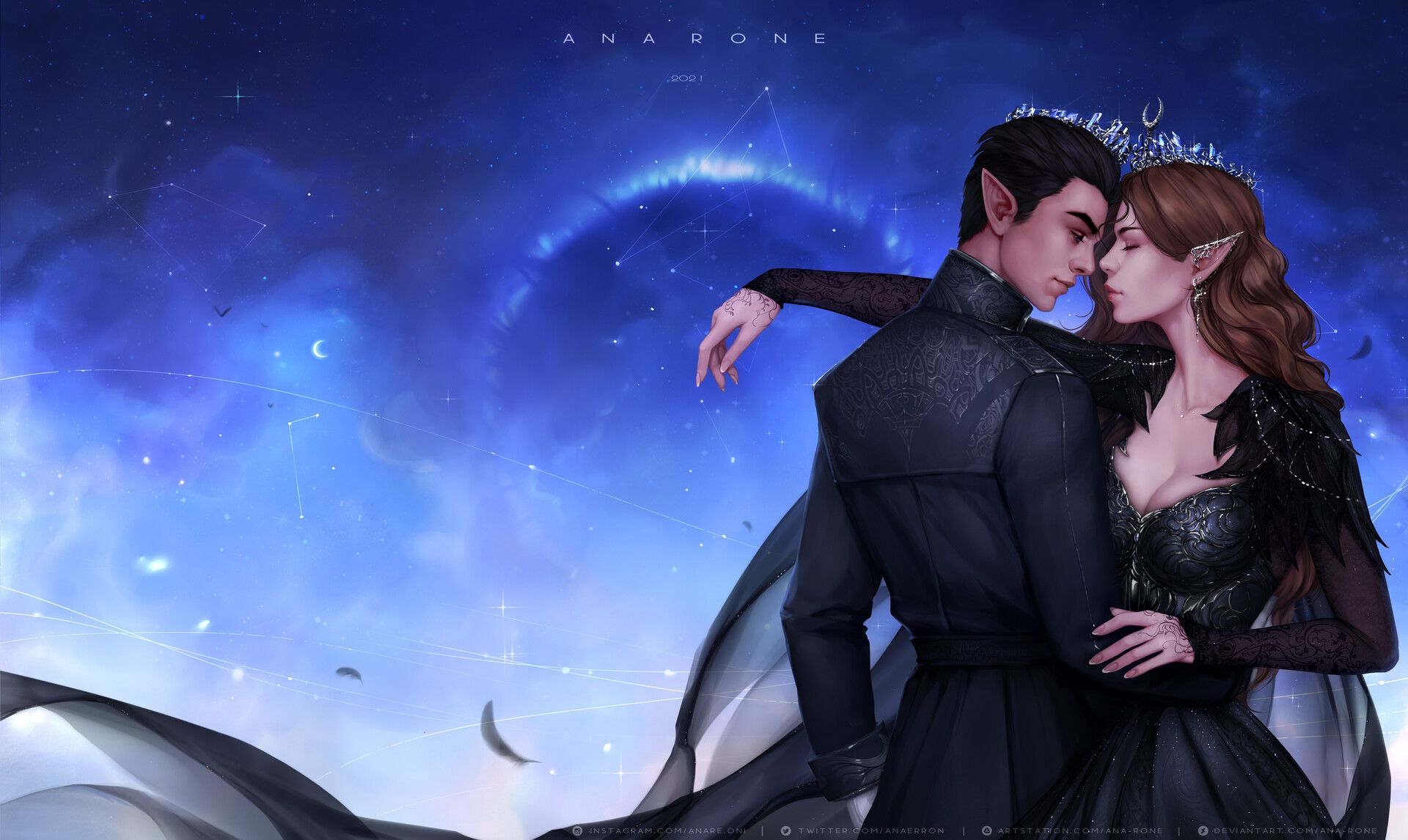 1920x1146 Feyre Archeron & Rhysand