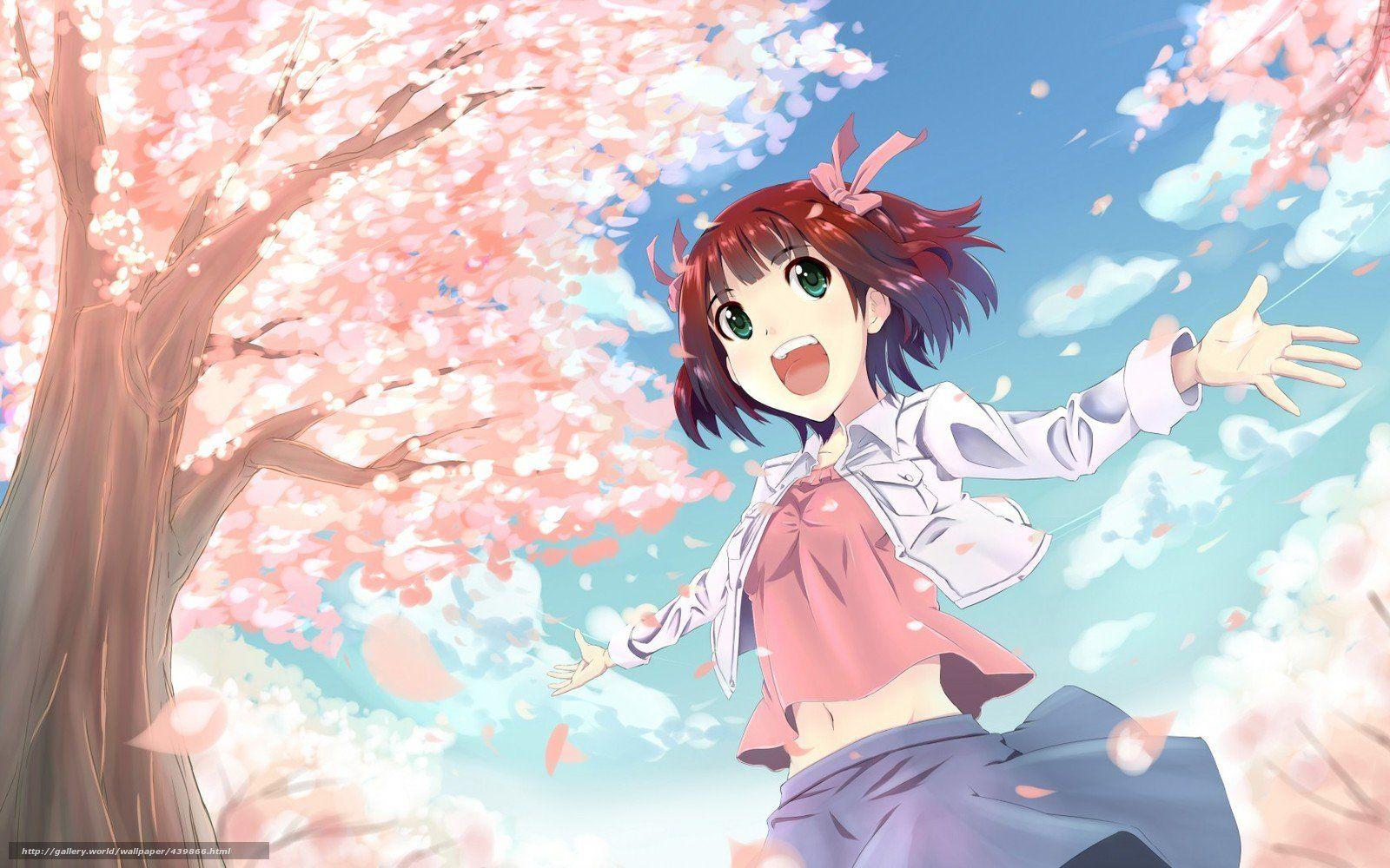 1600x1000 Free download Download wallpaper Art anime girl sakura desktop wallpaper in [1600x1000] for your Desktop, Mobile & Tablet. Explore Anime Art Wallpaper. Amazing Anime Wallpaper, ACG Art Anime Wallpaper
