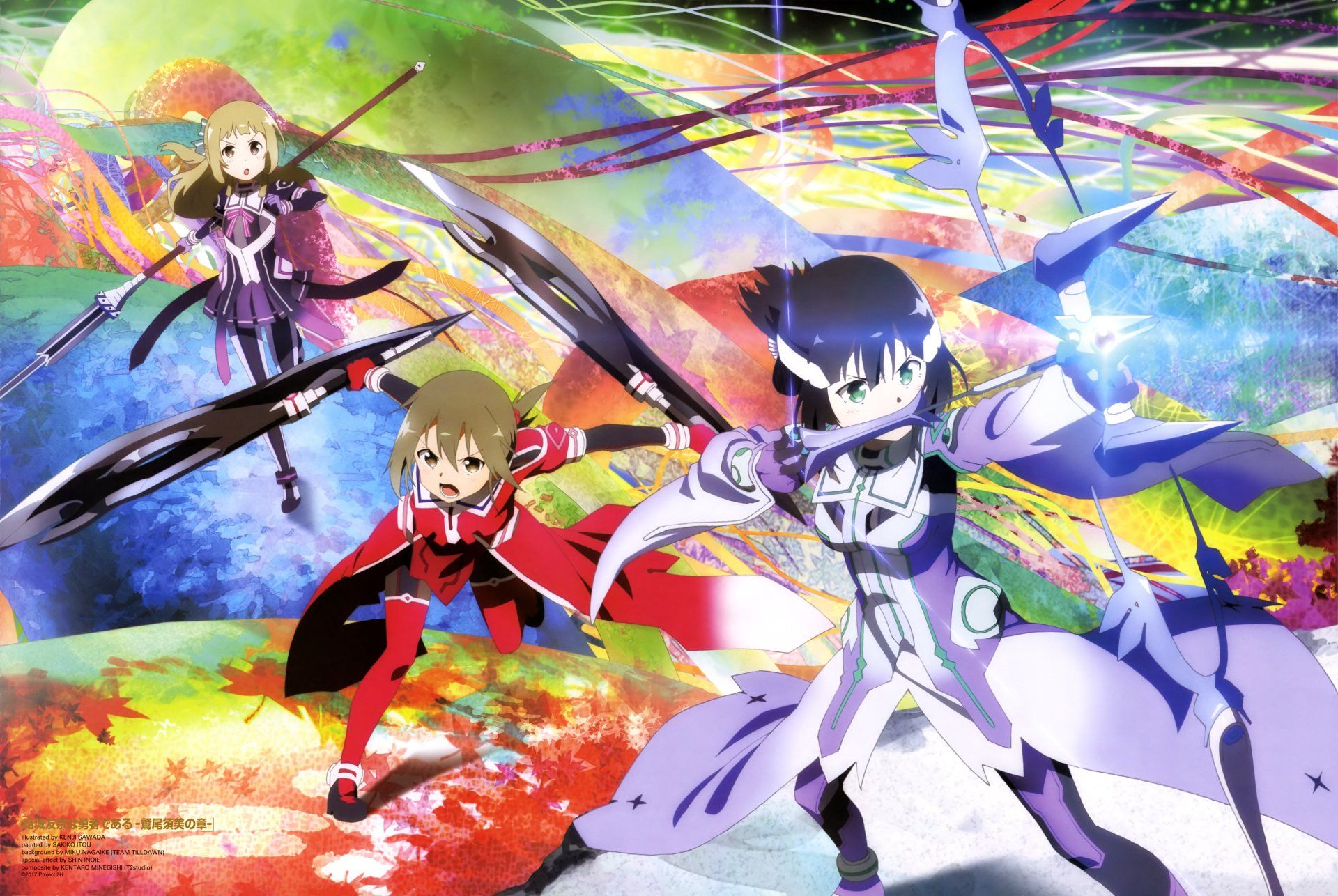1920x1286 Yuki Yuna Heroes: Togo, Sonoko & Gin 4K Ultra HD Anime Wallpaper