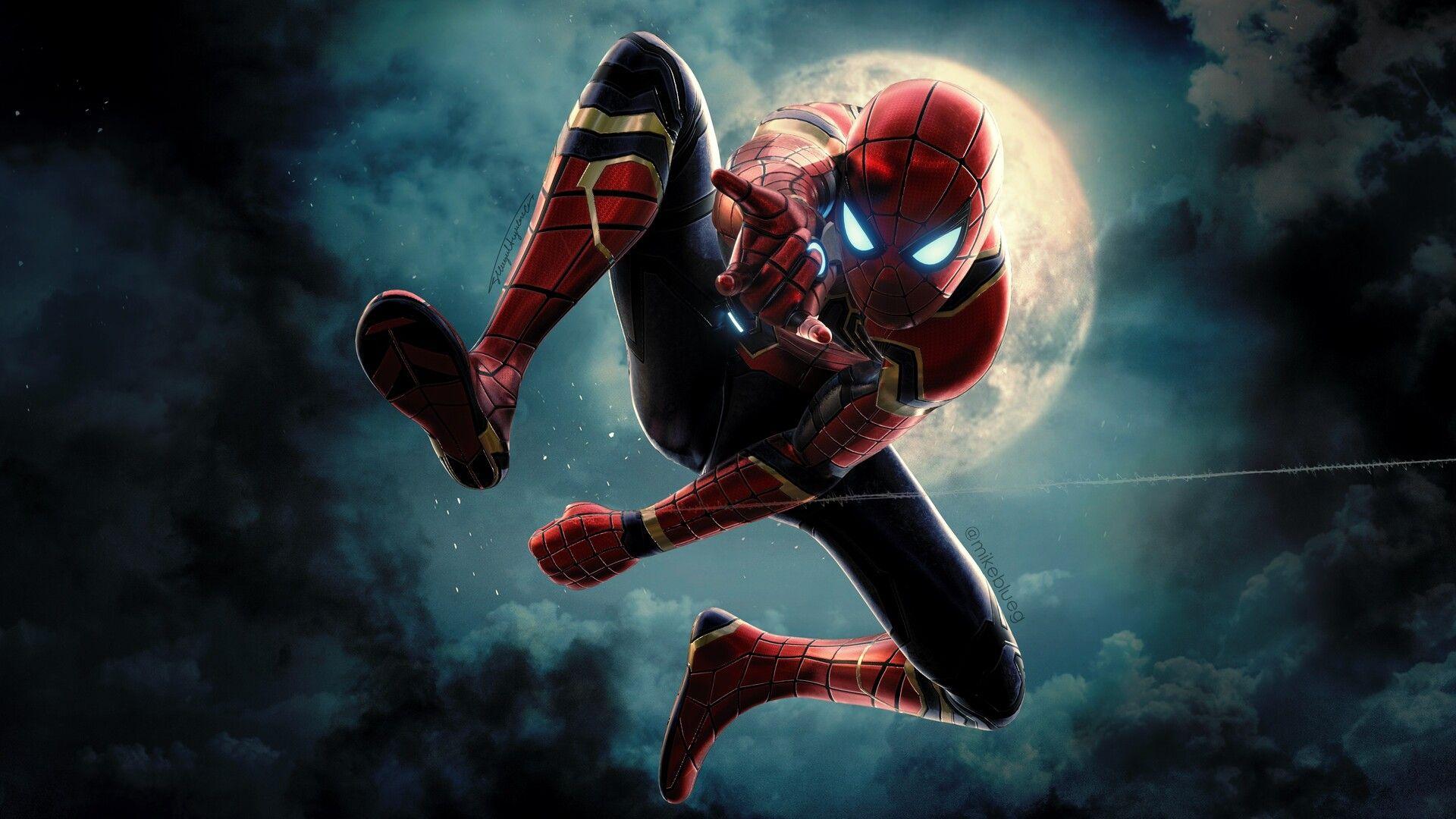 1920x1080 Iron Spider Wallpaper, Mike BlueG