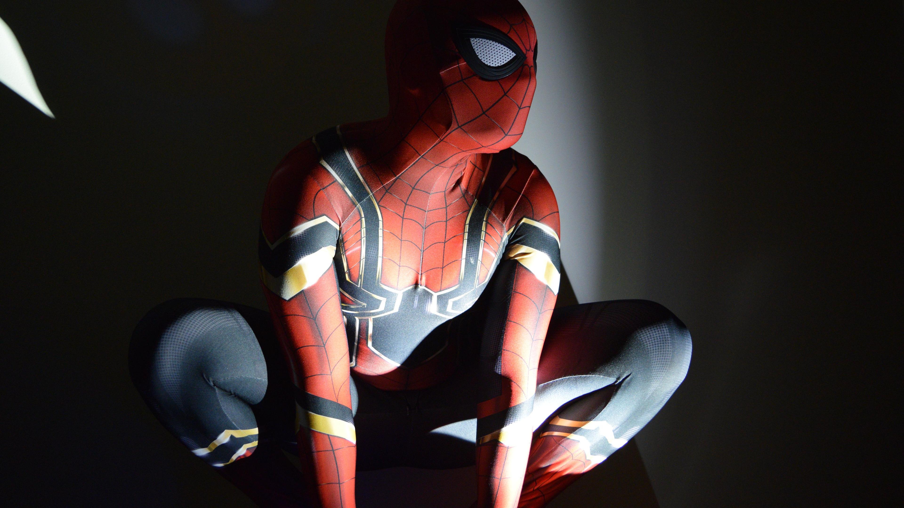 3840x2160 Iron Spider Infinity War Wallpaper