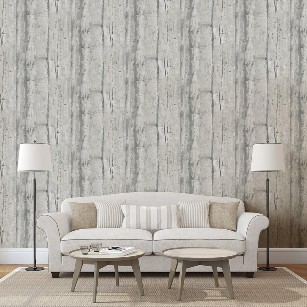 1000x1000 Muriva Wooden Board Pattern Wallpaper Faux Effect Wood Panel Modern