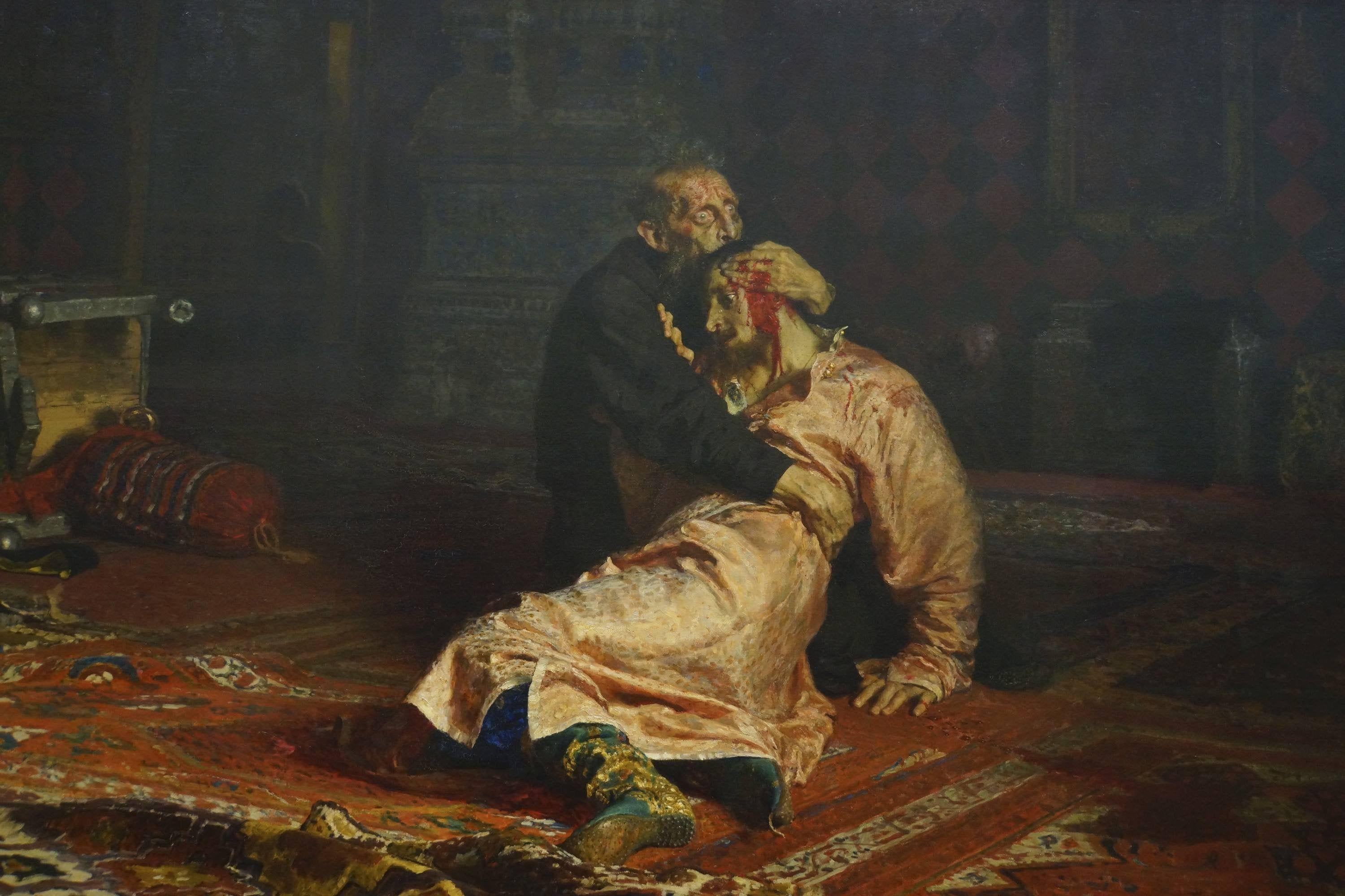 3000x2000 Ivan The Terrible And His Son Ivan by Ilya Repin (3000x2000) [Want to have this in 16:9]