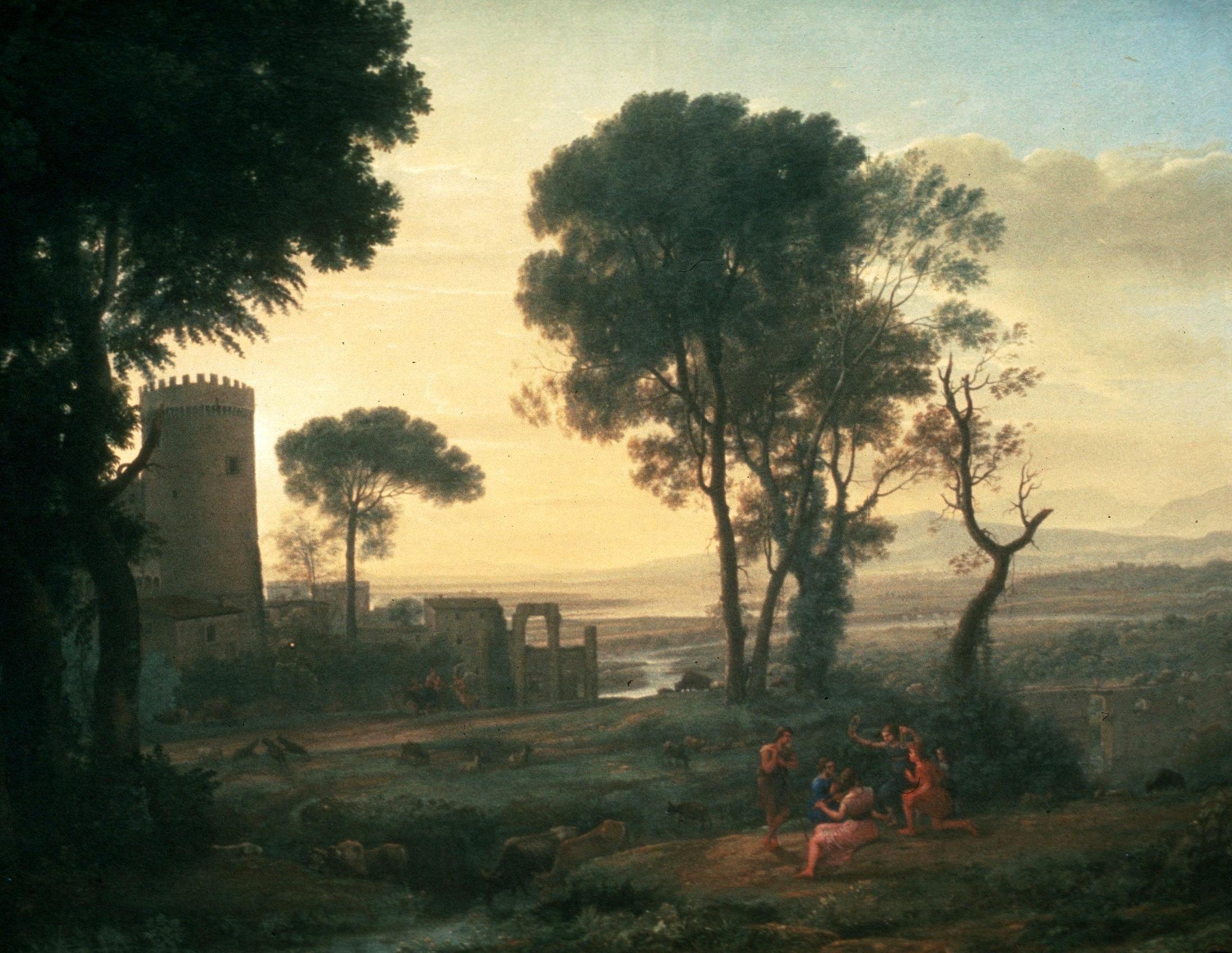 2191x1696 Landscape With Castle Lorrain (1600 1682), Champagne, France. Landscape Paintings, Landscape, Painting