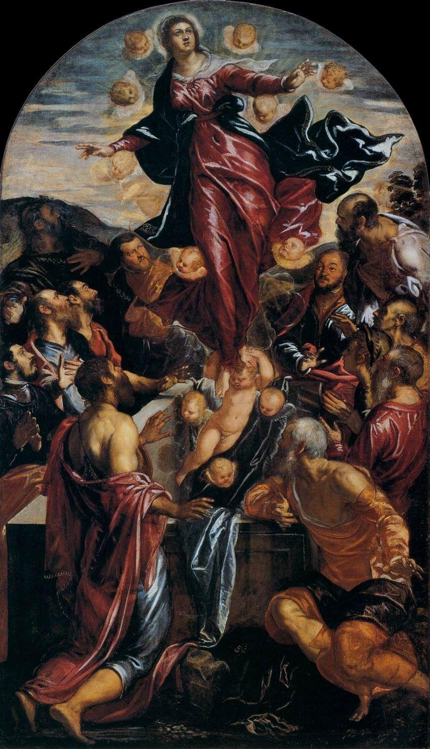 850x1479 Assumption of the Virgin.org. Italian renaissance art, Renaissance art, Venetian art