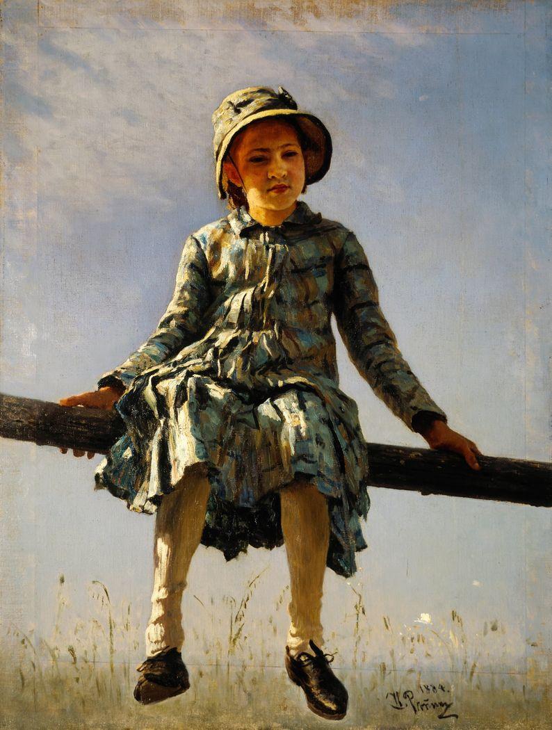 794x1050 Dragonfly. Painter's daughter portrait Ilya Repin on USEUM