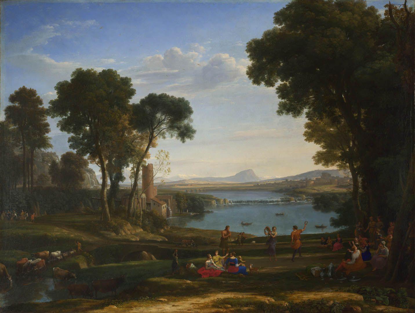 1432x1080 A french baroque claude lorrain art wallpaper