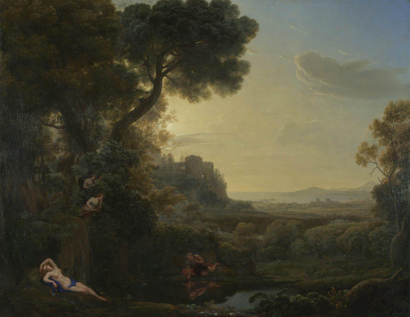 1397x1080 A french baroque claude lorrain art wallpaper