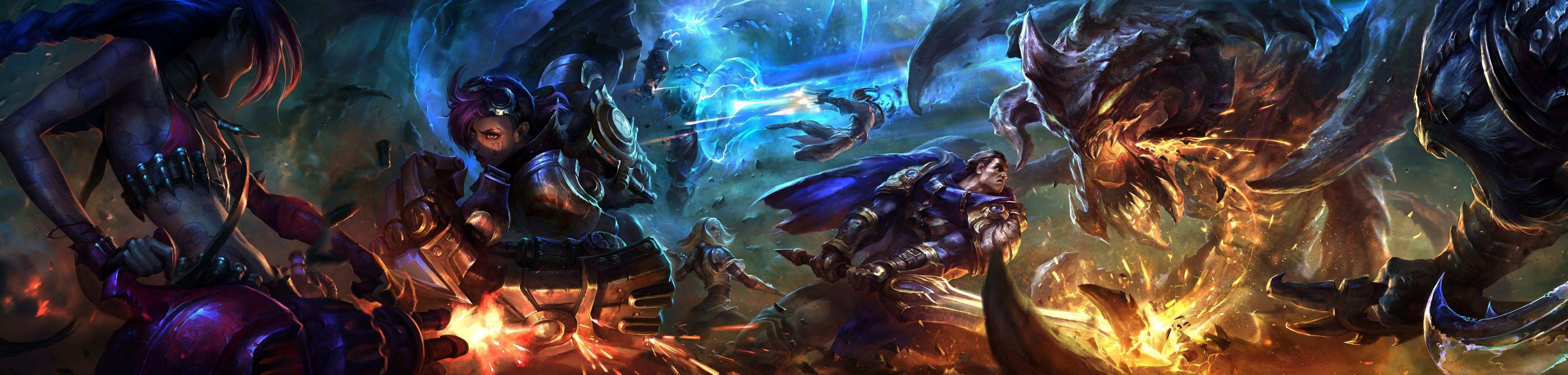 League Of Legends Dual Screen Wallpapers Top Free League Of