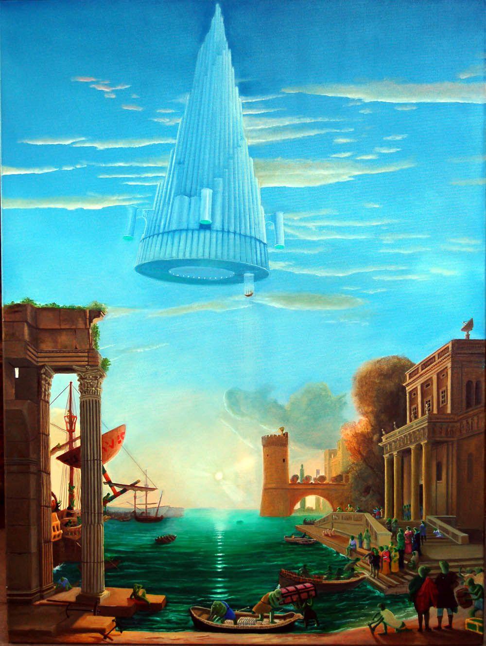 1000x1327 The Embarkation of the Queen of Sh3ba (with apologies to Claude Lorrain)