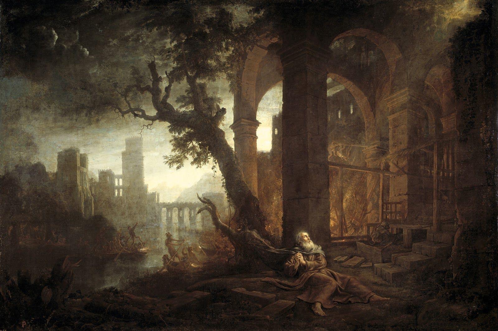 1600x1062 Claude Lorrain. Baroque Era painter. Part ². Baroque painting, Temptation of st anthony, Moonlight painting