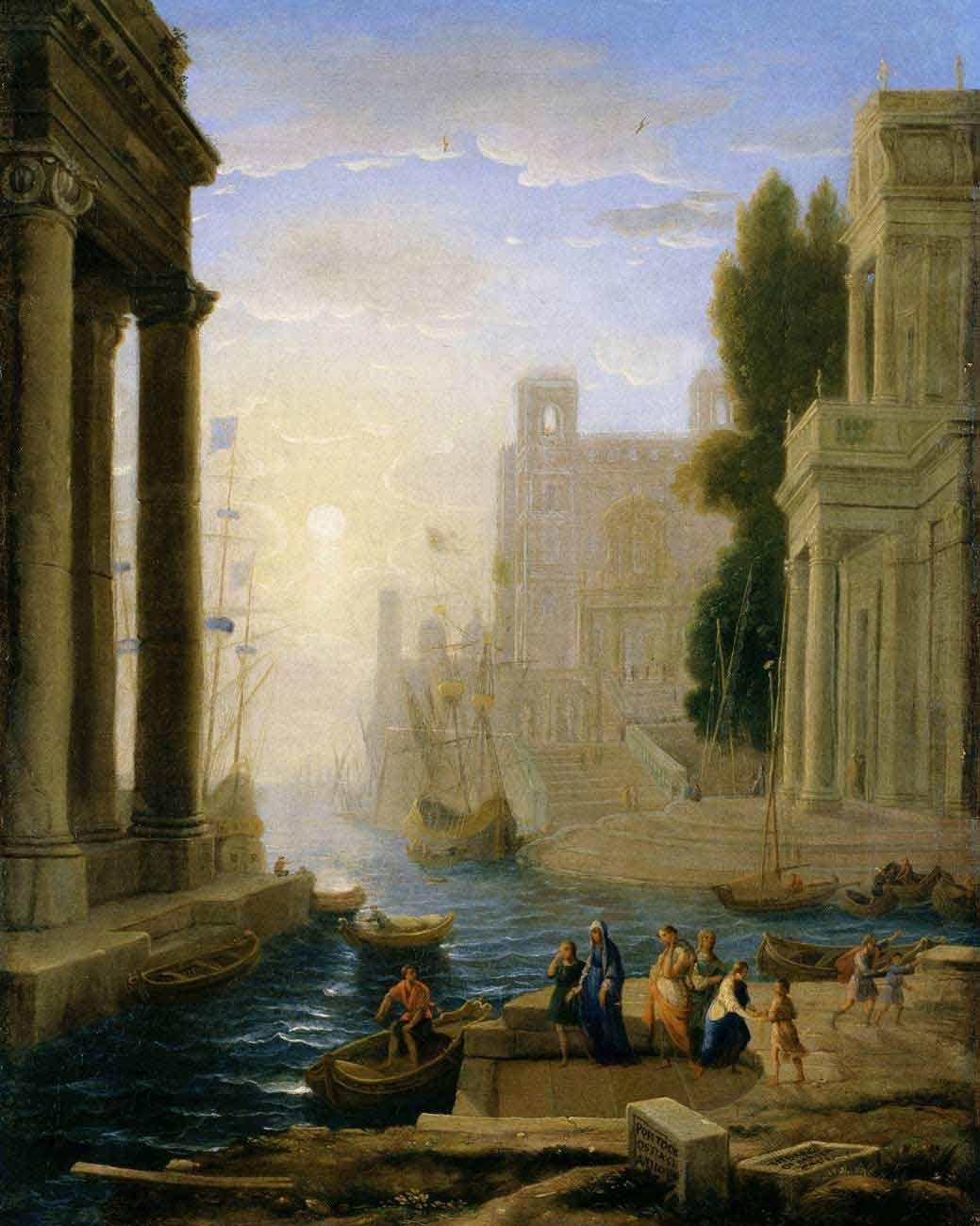 1039x1300 Embarkation of Saint Paula Lorrain Fine Art Print. Art, Baroque art, Baroque painting