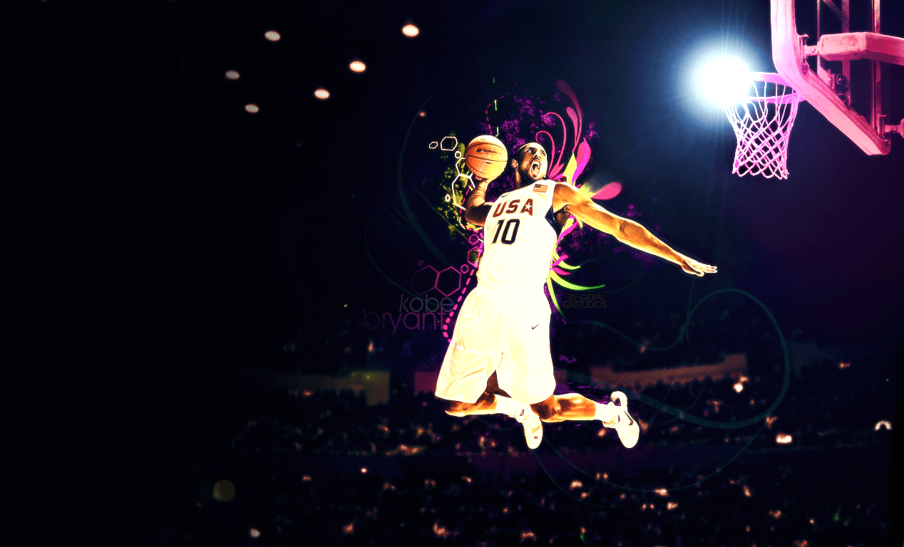 1268x768 Computer Image Of Kobe Bryant Wallpaper, Desktop Background 1268x768px Id