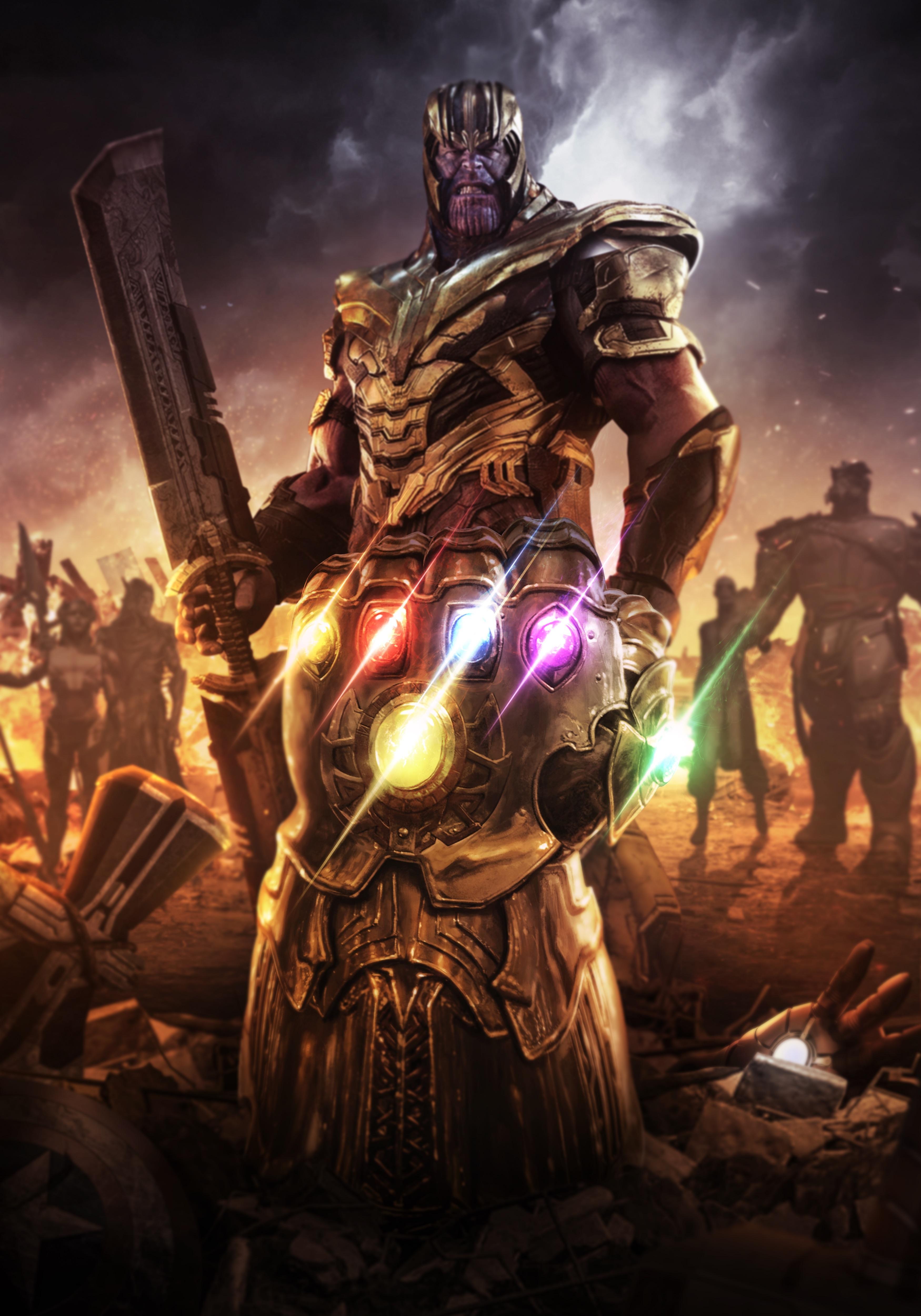 3500x5000 Infinity Gauntlet 4K Wallpaper, Thanos, Avengers: Endgame, Infinity Stones, Movies
