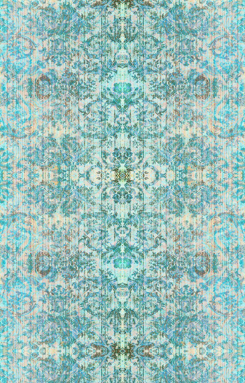 813x1271 Beautiful blue damask wallpaper designed an made in the UK