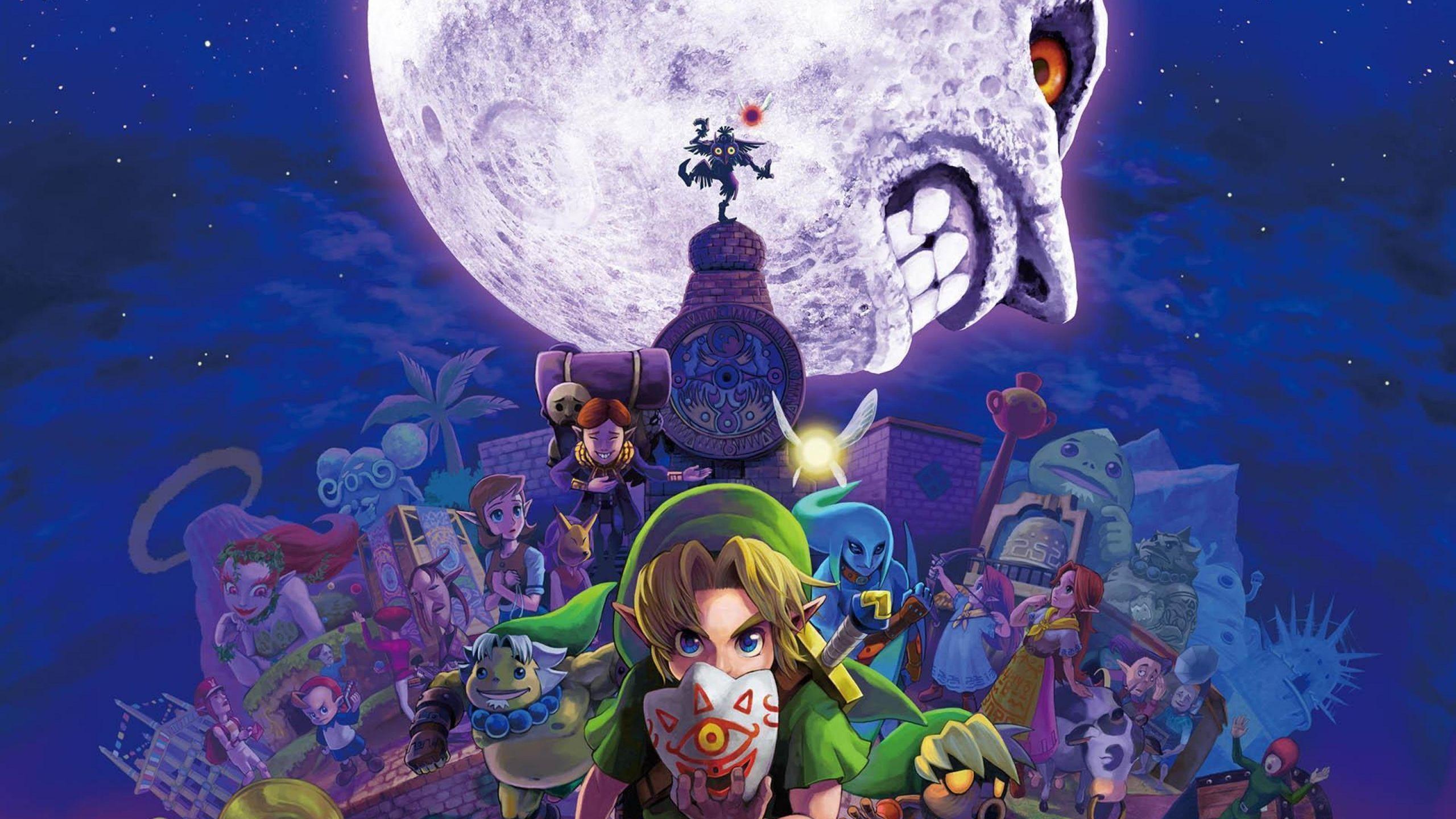 2560x1440 Tải xuống hình nền Legend Of Zelda, Art, Moon Widescreen 4: 3 2560x1440.  Hình nền lũ lụt