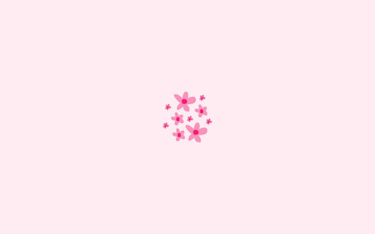 1280x800 Flowers. Pink flowers wallpaper, Cute laptop wallpaper, Minimalist desktop wallpaper