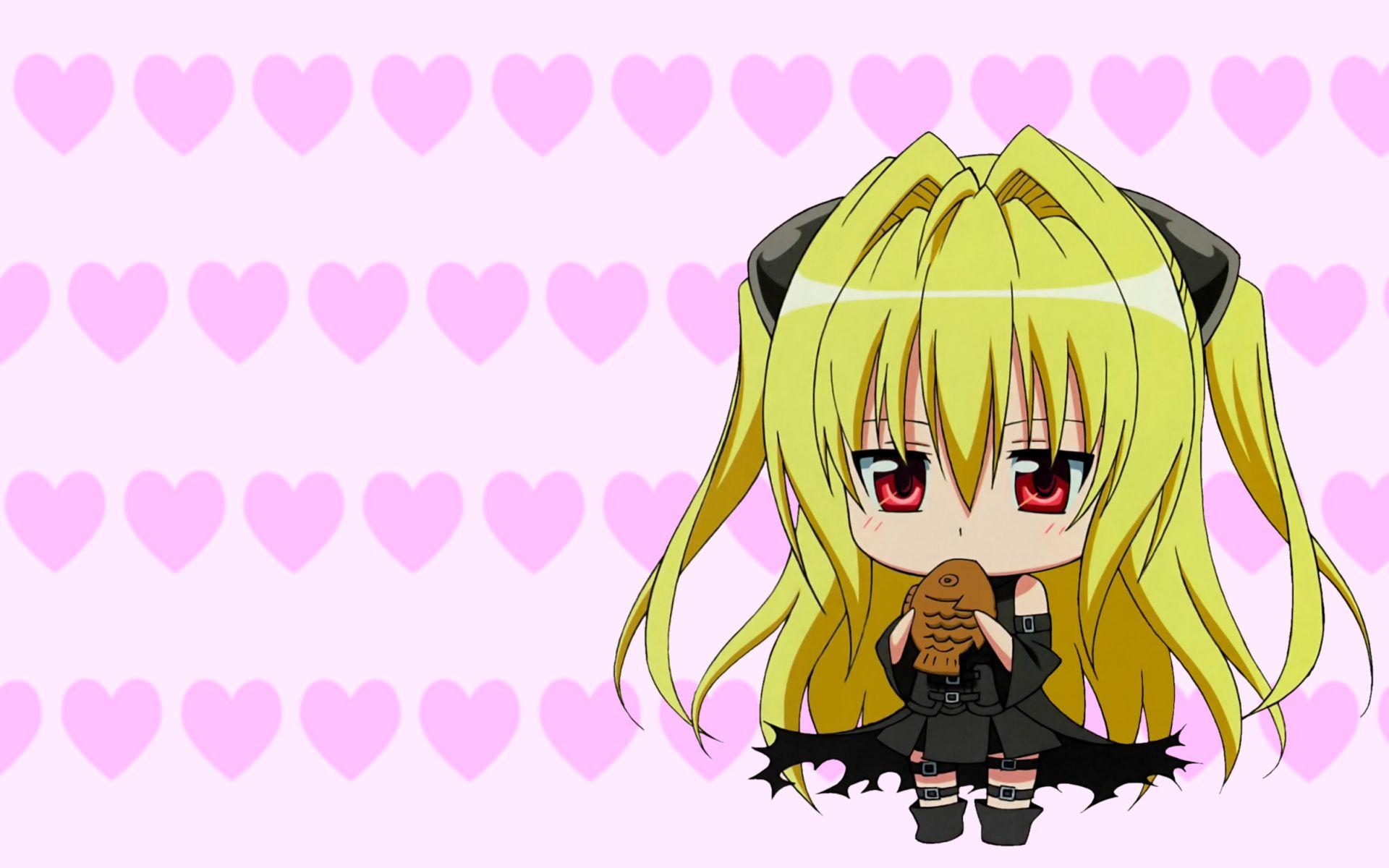 1920x1200 chibi food golden darkness taiyaki to love ru. konachan.com.com Anime Wallpaper