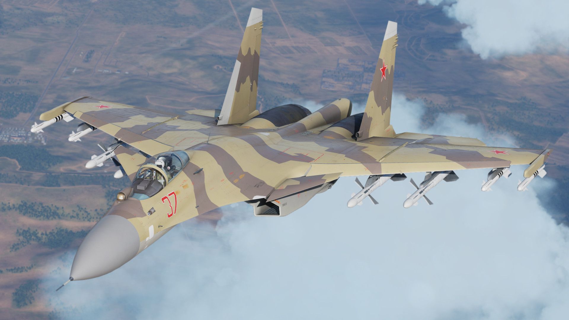 1920x1080 Su 37 Flanker F (T 10M 711) (Su 33)