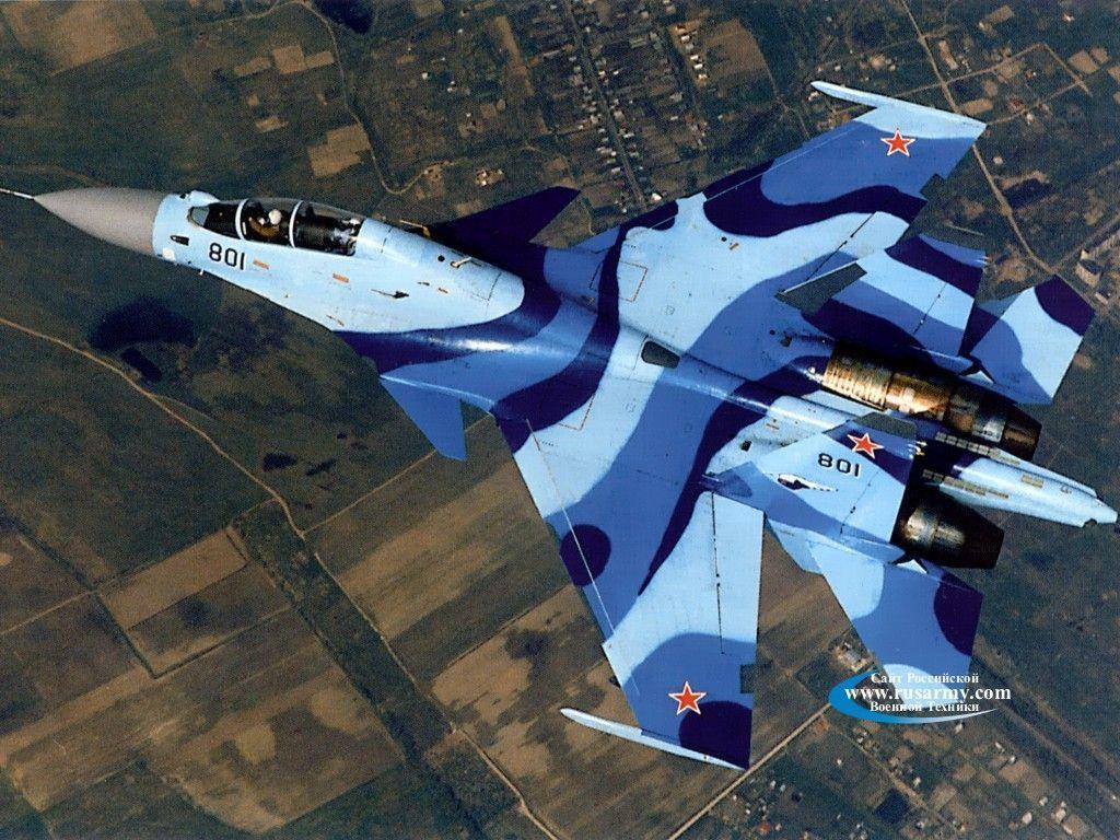 1024x768 Sukhoi Su 37 Wallpaper
