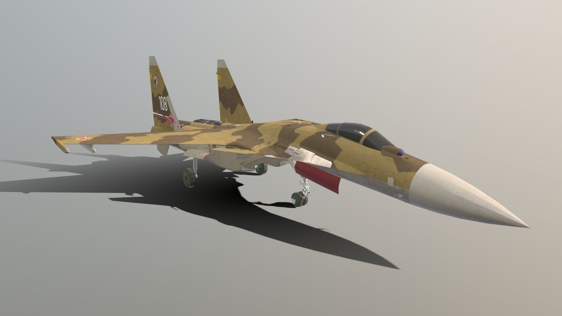 1920x1080 Sukhoi Su 37 Terminator Free 3D Model By 42manako [a545dab]