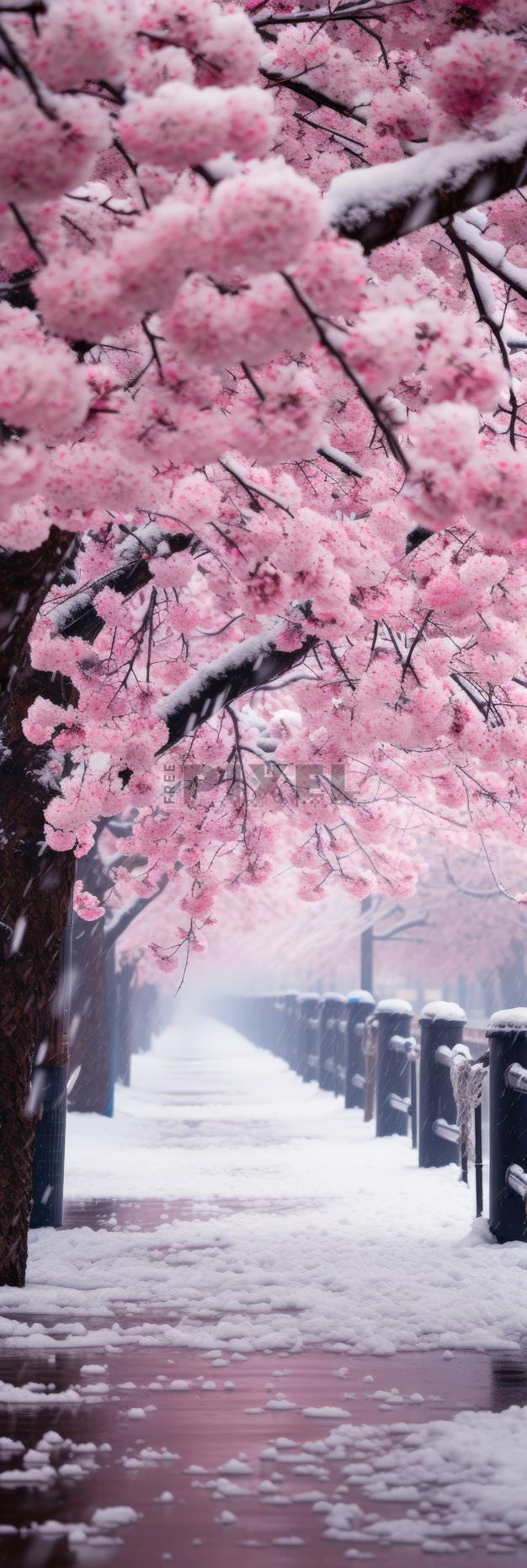 626x1862 Free Photo Blossom Tree Tunnel